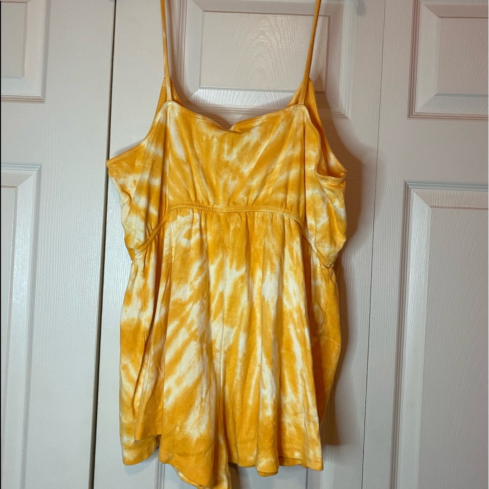 Yellow Ty dye Romper